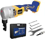 Cordless Nibbler Compatible with Dewalt 20V Max Battery, 18 Gauge Sheet Metal Cutter with 1200RPM Brushless Motor | Replaced Blades for Cutting Aluminium, Stainless Steel, Plastic (Tool Bare)