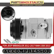 AC Compressor with 6-Groove for Jeep Wrangler JK 2012-2018 Ram 1500 2013 V6 3.6L (for: Jeep)
