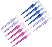 FOMIYES Eyebrow Razors 12 Pack Stainless Steel Portable Trimmers Beauty Makeup Kit Non-slip Grip