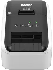 Brother QL-800 Label Maker, Address Label Printer, Desktop, Up to 62mm Wide Labels, Red & Black Printing