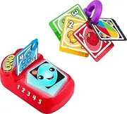 Fisher-Price Laugh & Learn Baby & Toddler Toy Counting and Colors UNO with Educational Music & Lights for Ages 6+ Months