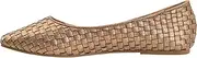 [Corkys Footwear] Right There Flats with Cushioned Insoles, Unique Woven Upper, Slip-On Design – Stylish and Comfortable for Day-to-Night Wear
