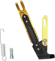 Motorcycle Aluminum Alloy Adjustable Kickstand Foot Side Stand Tripod Holder (Gold)