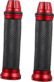 [ETHZZLE] 1 Pair Handle Cover Motorcycle Non Slip Grips Motorcycle Accessories Motor Bike Motorcycle Bar Pad Divided Serving Tray with Lid Handlebar Grips Motorcycle Grip Se Bike Plastic Red