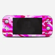Skins Decals wrap for Nintendo Switch Lite - pink camo, camouflage
