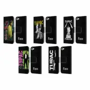 OFFICIAL TUPAC SHAKUR KEY ART LEATHER BOOK CASE FOR APPLE iPOD TOUCH MP3
