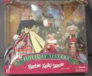 1998 Mattel Special Edition Holiday Sisters Barbie Kelly Stacie 19809 NIB