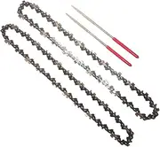 4pcs/Set 8-inch Mini Saw Chain 1/4 inch; Pitch 043inch; Gauge 47L Chainsaw Chains with File