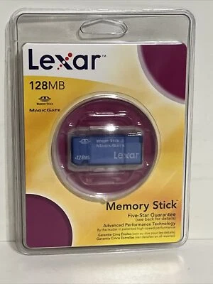 Lexar Media 128MB Memory Stick (MS128-431) New, Magic Gate