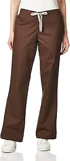 [WonderWink] Womens Wonderwork Women's Flare Leg Scrub Pant Medical Scrubs Pants - Brown