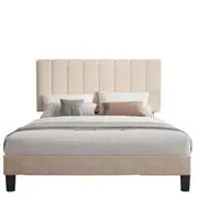 Royal Sleep Bella Velvet Bedframe With Integrated