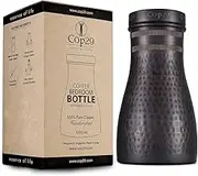 Cop29 Handmade Dolny Antique Hammered Copper Bedroom Water Bottle I Pitcher with Lid I Bedside Water Carafe Indoor Purpose I Indoor Purpose (Loose Lid) – 1000ml/34oz