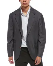 Brunello Cucinelli Linen & Wool-Blend Blazer