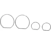 Labymos Chrome Gauge Cluster Dashd Bezel Rings Trim Dial Rings Bezel Speedometer Frame Replacement for E46 1999-2006