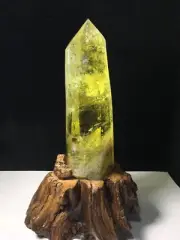 11.45lb Natural Citrine Quartz Obelisk Cystal Point Wand Tower Reiki Decor+ S