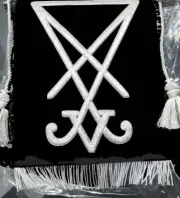 Custom Made Design Satan Satanic Lucifer Sigil Seal Banner Devil Secret 666 13