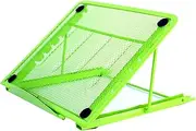 Multi-Functional Metal Stand Holder Tab p Foldable Stand 6 Levels Adjustable Notebook Riser Portable Ventilated Cooling Laptop Stand Green