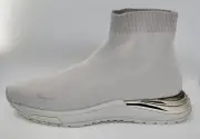 SALVATORE FERRAGAMO Ninette 10 C Women Stretch Socks Boots Gull Gray. NEW