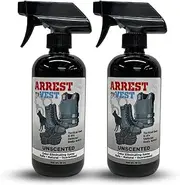 Arrest My Vest Body Armor Odor Eliminating Spray Safe on Kevlar and all other ballistic vests K9's and vehicles - Unscented - 2 16 oz Bottles