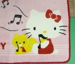 【震撼精品百貨】Hello Kitty 凱蒂貓 地墊 音符圖案-粉色 震撼日式精品百貨