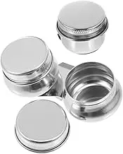 ARTIBETTER Oil Painting Paint Cups Brush Washer Pot Reusable Boys and Girls Paint Supplies Palette Clip Water Cups for Painting Set of Sturdy Stainless Steel Tools