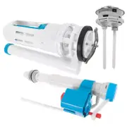 Handle Toilet Inlet Outlet Valve Water Tank Button Flush Repair Kit