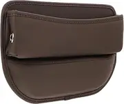 WEKADRIN Car Seat Gap Storage Box Multifunctional Organizer for Mobile Phones Keys Glasses Universally Compatible Storage Light Brown for Vehicles