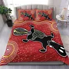 Aboriginal Bedding Set Platypus Doona Duvet Cover Pillowcase QUEEN Double King