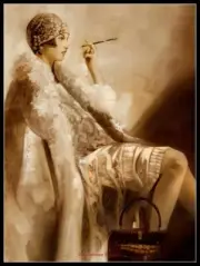 Flapper-Chart Needlework Crafts DIY Counted Cross Stitch Chart