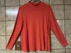 Old Navy Women’s Classic Ribbed Shirt, Retro Preppy Outdoor, Orange Sz Sm