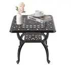 Cast Aluminum Outdoor Side Table,Outdoor Coffee Table,Small Outdoor
