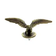Open Winged Eagle Statue Bronze Finish Fender Ornament Automotive Mascot