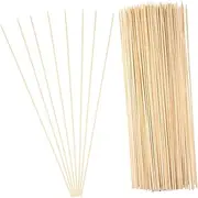 KONTONTY 2Packs Disposable Bamboo Skewers of BBQ Rotating Sticks for Roasting Meat Seafood and Vegetables for Outdoor Grilling and Crafts