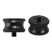Tripod Screw Adapter 1/4" Male to 3/8" Female 2 Pack Camera Screw Adapter, Black