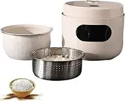 Low Sugar Rice Cooker, 3L Portable Rice Cooker with 10 Cooking Modes, 24-Hour Smart Appointment, Heat Preservation, Non-Stick Ceramic Glaze Interior, Removable, for 1-6 People Families