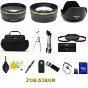 NIKON D3400 DSLR ALL YOU NEED LENS TRIPOD REMOTE FILTER 16GB CARD ACCESSORY KIT