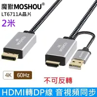 在飛比找Yahoo!奇摩拍賣優惠-魔獸 hdmi 2.0 轉 DP1.2 轉接線 HDMI轉D