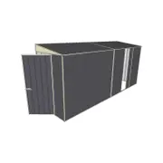 Build-A-Shed 1.2 x 4.5 x 2.0m Skillion Single Sliding Side Door Shed - Grey