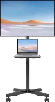 Mobile TV Cart for 21-60 Inch LCD LED Flat/Curved Panel Screen Tvs Max VESA 400X