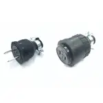 2P 橡膠插頭 / 2P 橡膠插座  15A 125V