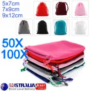 Velvet Gift Pouch Jewellery Packing Sack Money Bag Drawstring Ring Earring Bags
