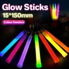 50 x 6 Inch Glow Sticks Bulk Mixed Colours Party Rave Light Sticks Glow in Dark
