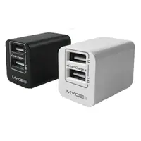 在飛比找蝦皮商城優惠-MYCELL 雙USB智能充電器(2.4A+1A)-CHAR