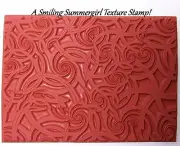 Deco Nautilus Unmounted RUBBER Texture Stamp Polymer PMC Clay Molding Mat