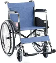 Wheelchair Folding Manual Wheelchairs for Adults Lightweight Transport Wheelchair with Adjustable Footrest and Full Arms for Extra Comfort Transport Chair