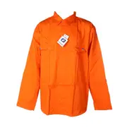 WS WORKWEAR Men's Cotton Drill Long Sleeves Plain Classic Shirt - Orange