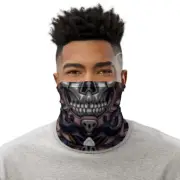 Skull Face Neck Gaiter Bionic Skeleton Mecha Punk Cosplay Mask Bandanna