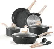 14 Pcs Pots and Pans Set, Nonstick Cookware Set with Utensils and Pan Protectors