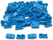 Lego 100 New Dark Azure Slope Sloped Curved 2 x 1 x 2/3 Parts