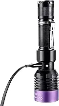 LIGHTFE UV305 High-Power UV Flashlight USB Rechargeable, Used for Hunting Ore, Scorpion and UV Glue Curing, Checking Pet Urine Stains, Identifying Currency, Official Anti-Counterfeiting Documents…